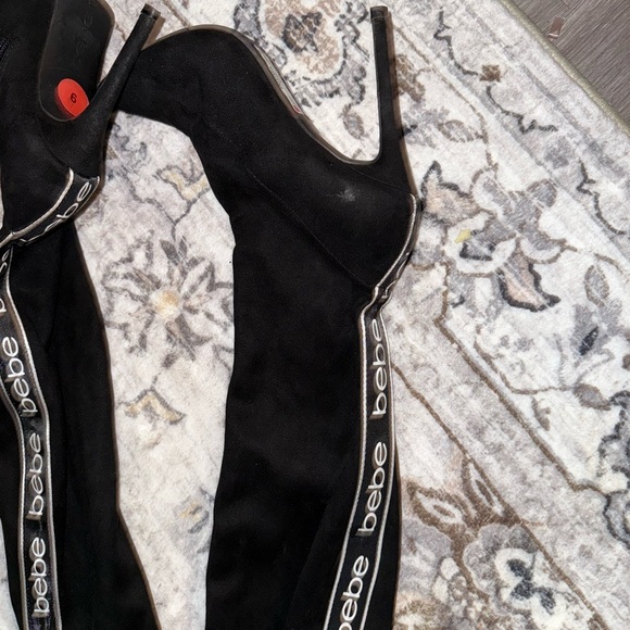 Bebe Black Pants with Logo Detail - Picture 2 of 4